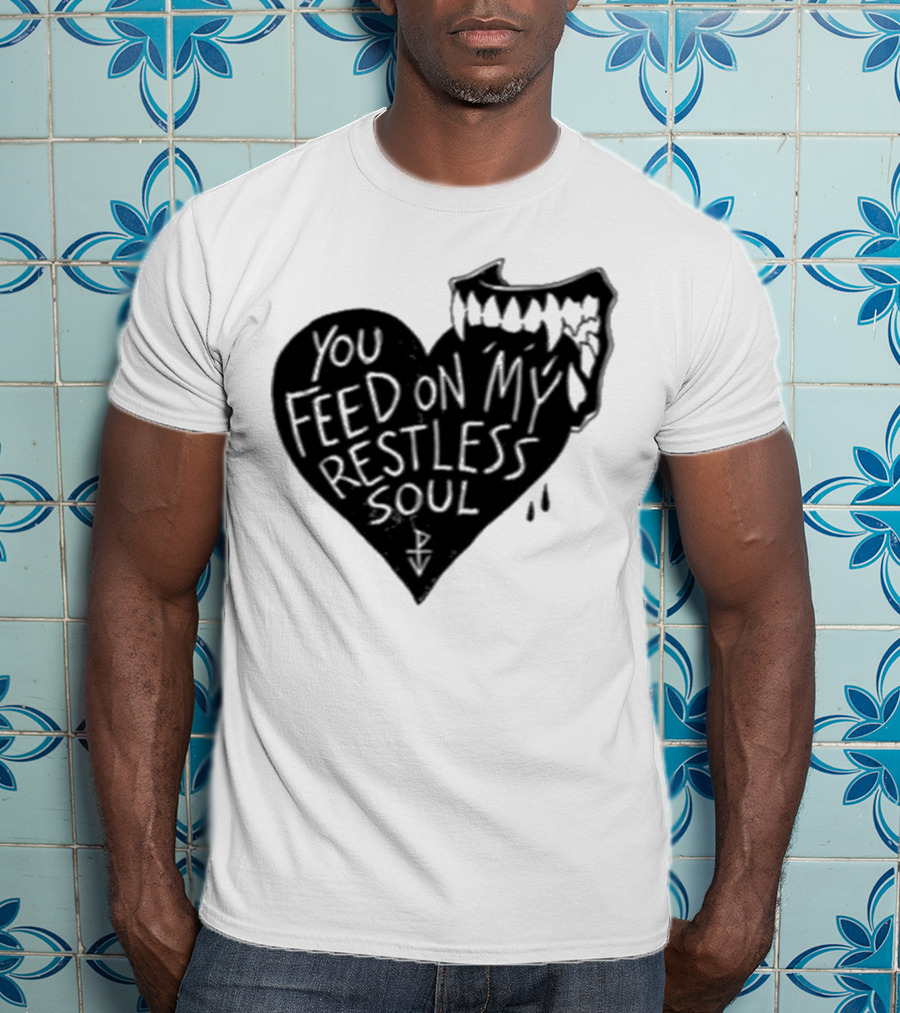 You Feed On My Restless Soul Aggressive Creature Burst Out Horror Theme T-Shirt