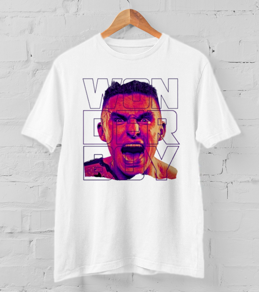 Wonderboy Brian Morris Deranged Bold Typography Expression T-Shirt