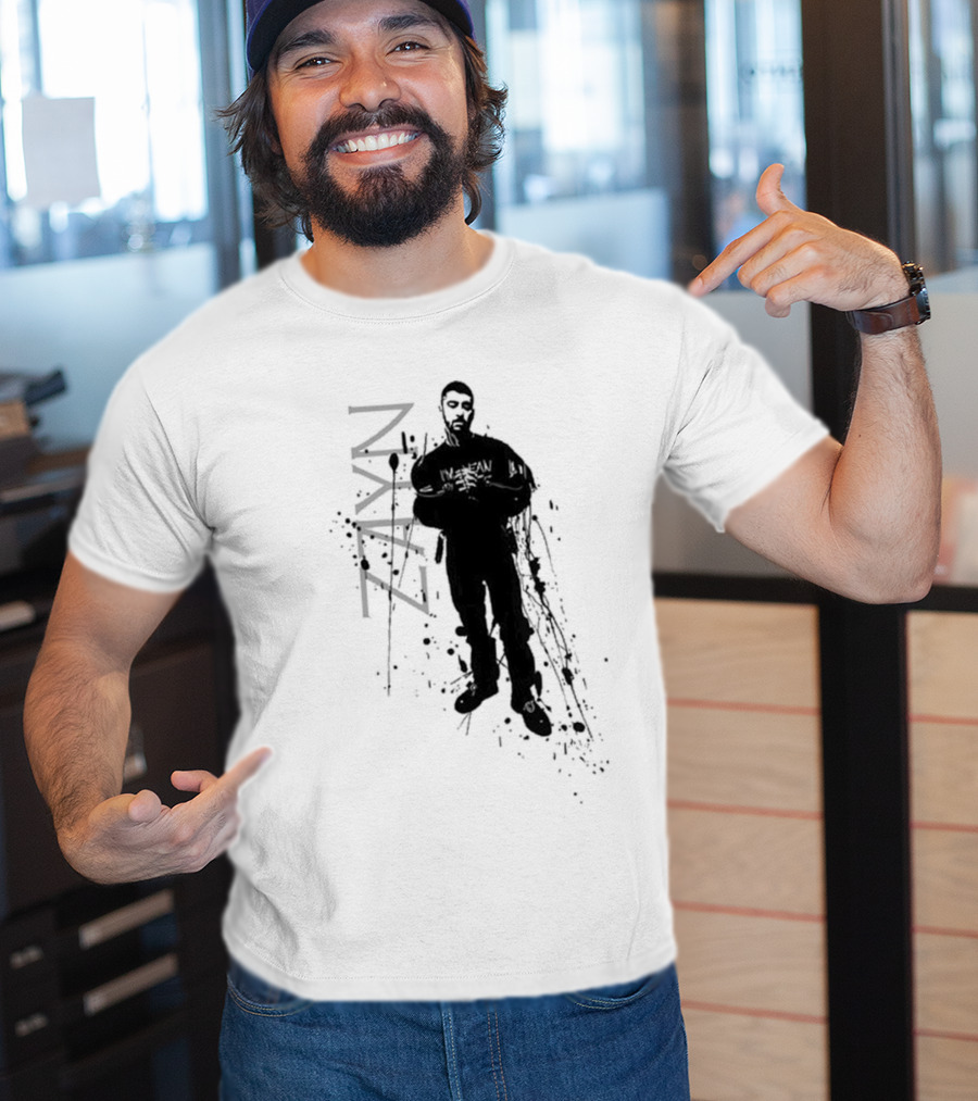 Zayn Splatter Style With Splash Silhouette And Name T-Shirt