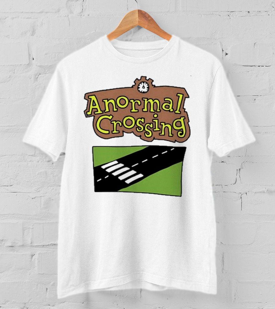 Anormal Crossing Zoe Bread Text And Z Shape Design T-Shirt