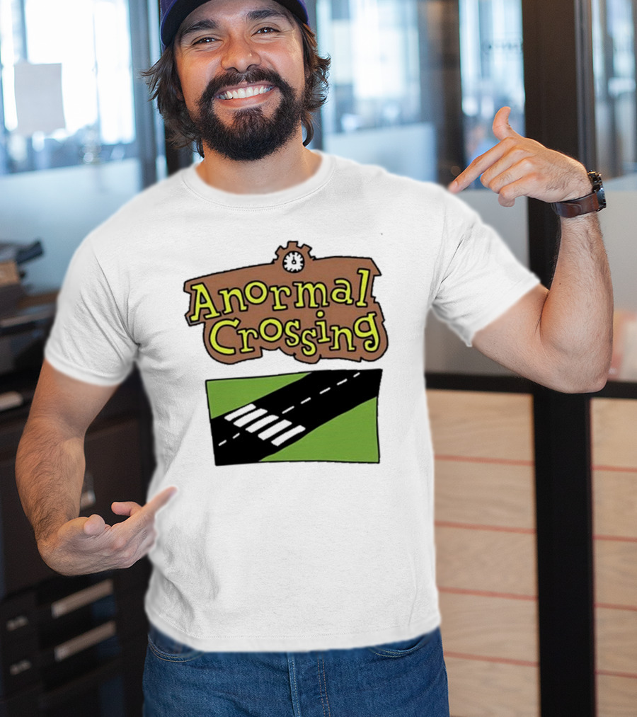 Anormal Crossing Zoe Bread Text And Z Shape Design T-Shirt