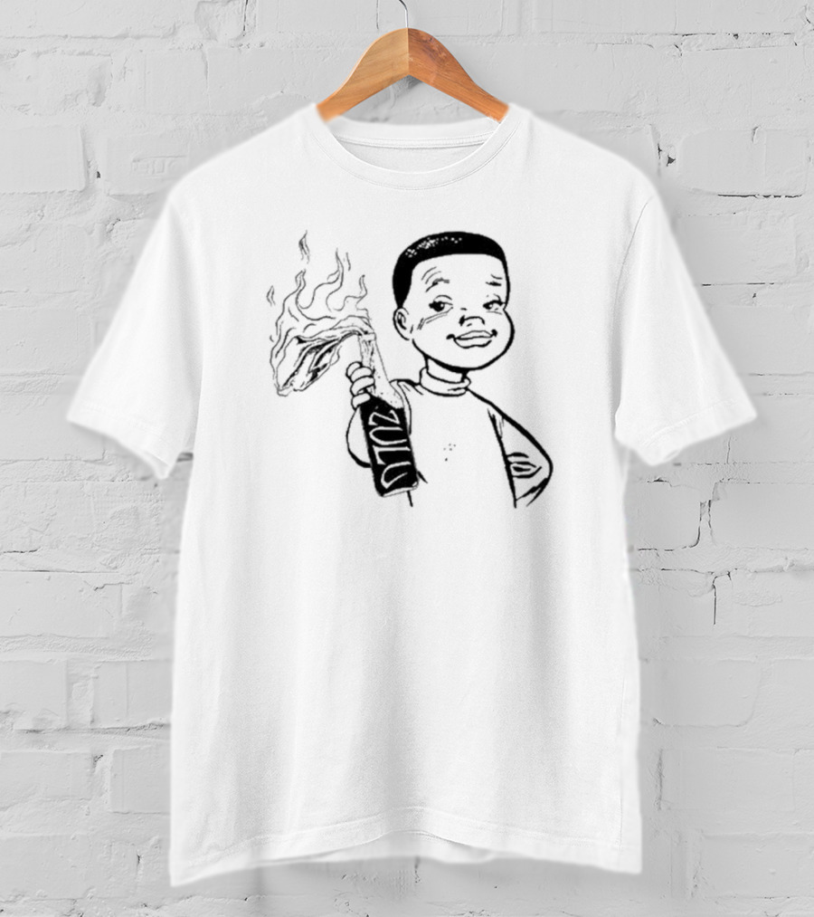 Zulu One Way Or Another Molotov Character Drawing T-Shirt