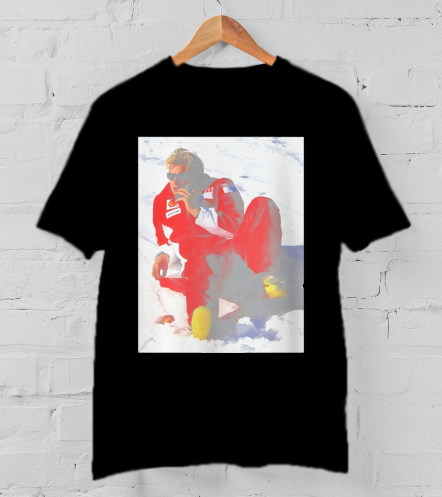 Ice Man Kimi Raikkonen F1 Ferrari Team Racing Legend T-Shirt