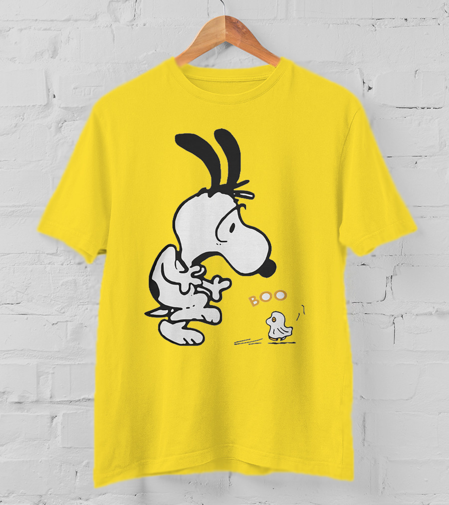 Just A Woman Who Loves Snoopy Boo Halloween T-Shirt