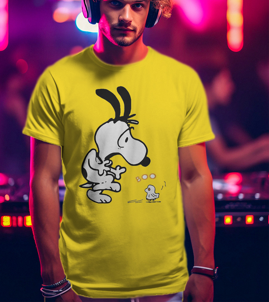 Just A Woman Who Loves Snoopy Boo Halloween T-Shirt
