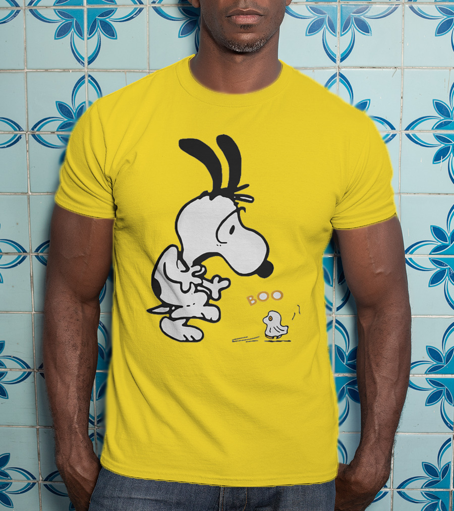 Just A Woman Who Loves Snoopy Boo Halloween T-Shirt