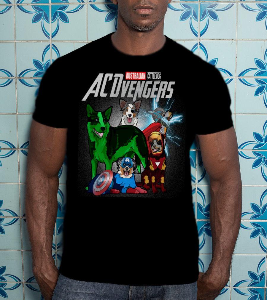 Australian Cattle Dog ACvengers Hero Pups T-Shirt