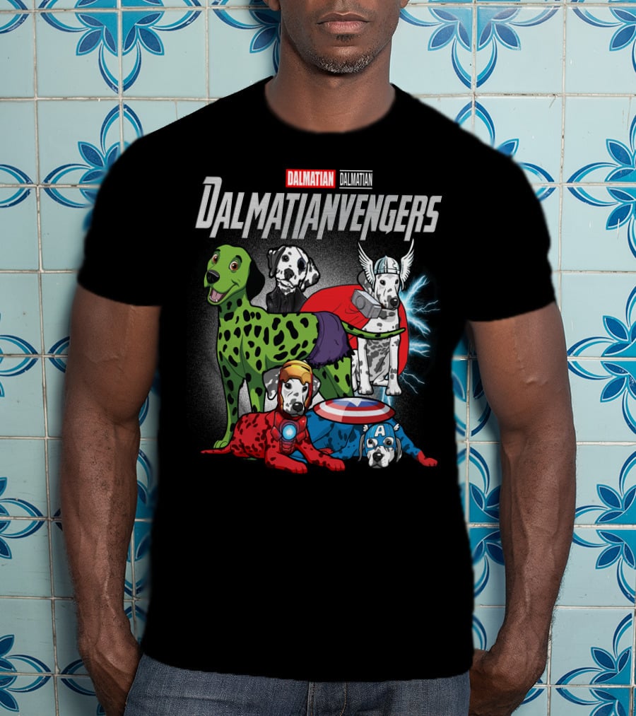 Dalmatian Dalmatianvengers Captain Thor Hulk Iron T-Shirt
