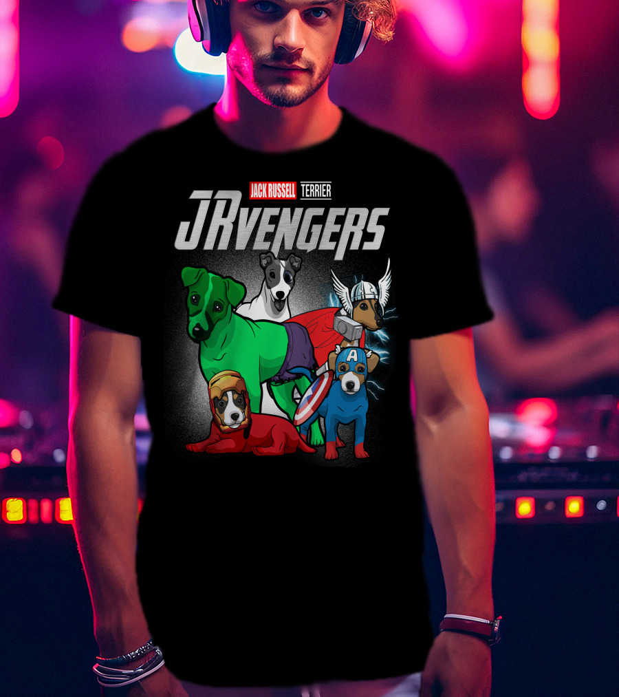 Jack Russell Terrier JRvengers Avengers Dog Costumes T-Shirt
