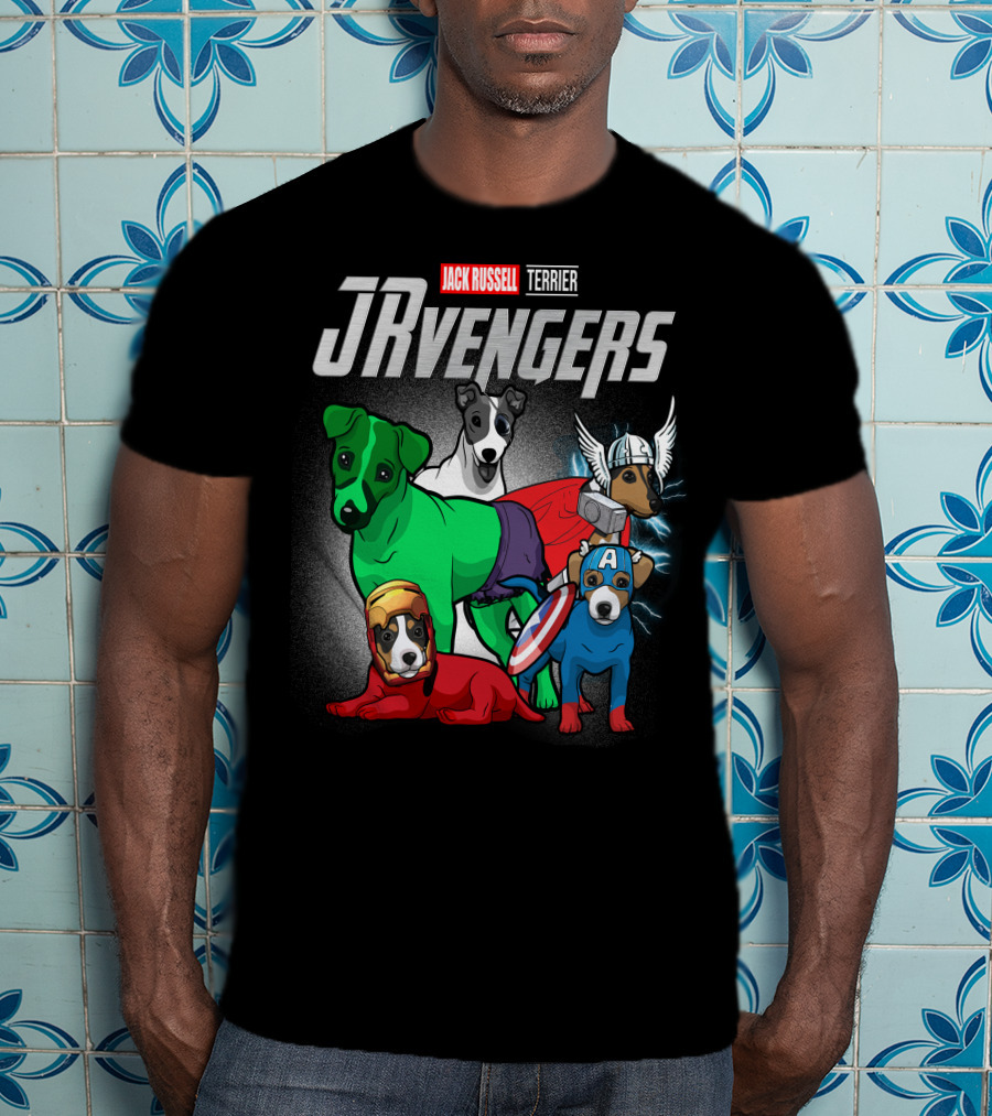 Jack Russell Terrier JRvengers Avengers Dog Costumes T-Shirt