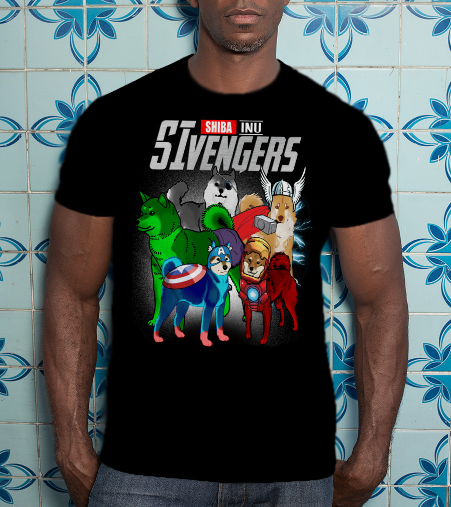 Shiba Inu SIvengers Dog Heroes Avengers T-Shirt