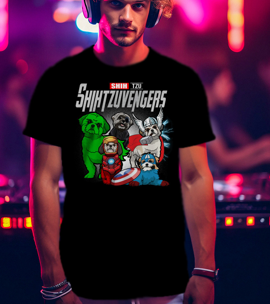 Shih Tzu Shihtzuvengers Marvel Dog T-Shirt