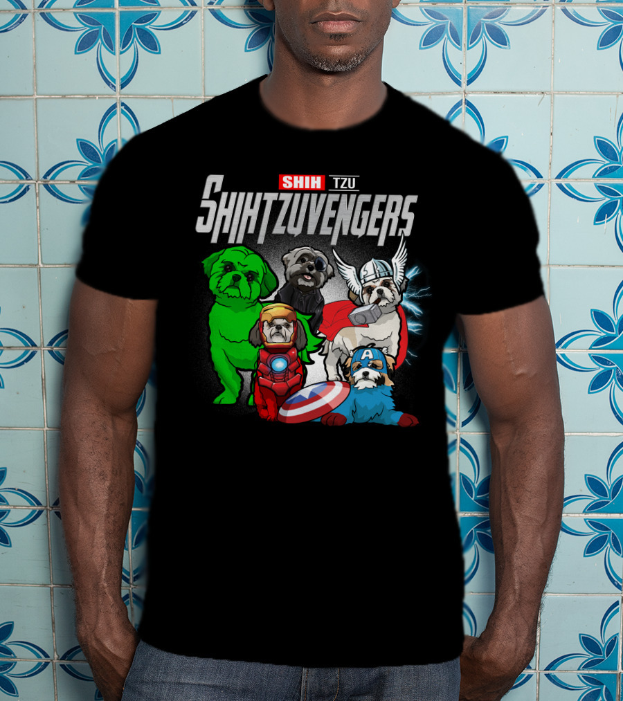 Shih Tzu Shihtzuvengers Marvel Dog T-Shirt
