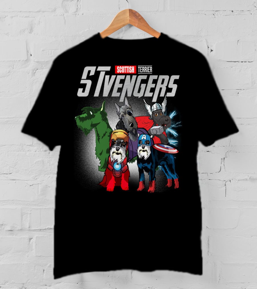 Scottish Terrier STvengers Assemble Heroes T-Shirt