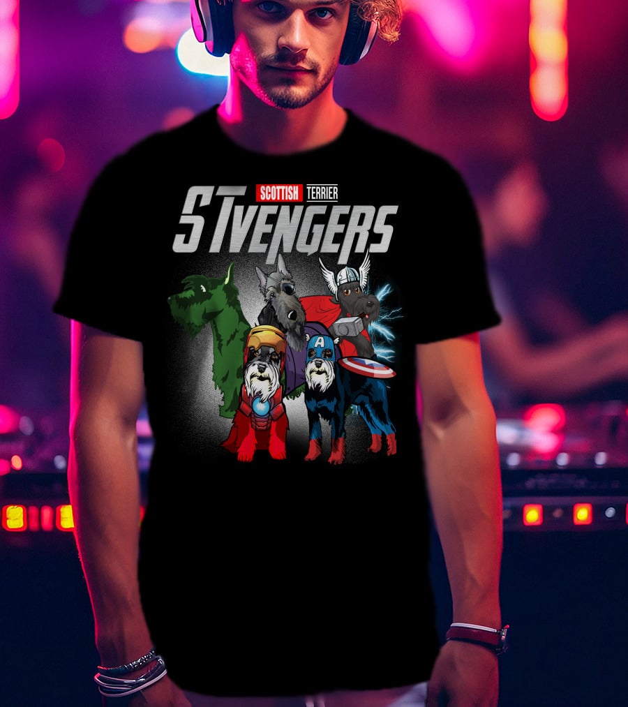 Scottish Terrier STvengers Assemble Heroes T-Shirt
