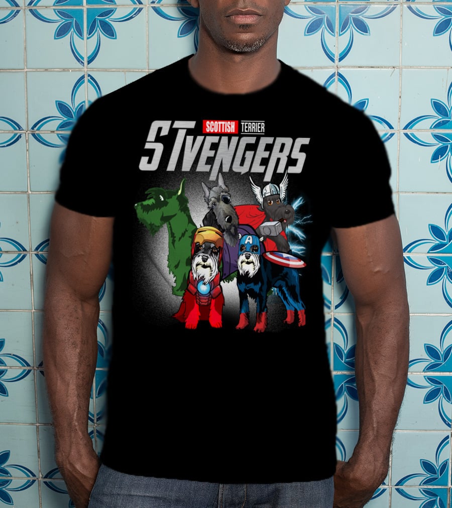 Scottish Terrier STvengers Assemble Heroes T-Shirt