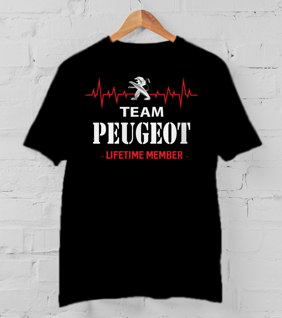 Team Peugeot Lifetime Member Heartbeat T-Shirt