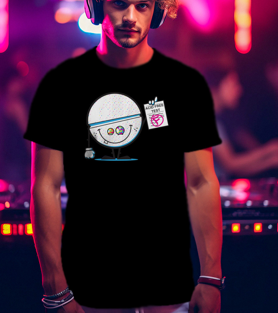 ACID FREE TEST COLORFUL SMILeY FACE 335020 T-Shirt
