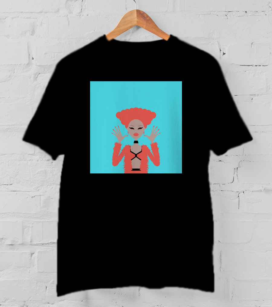 Aja 822963 Fashion Illustration Bold Red Look T-Shirt