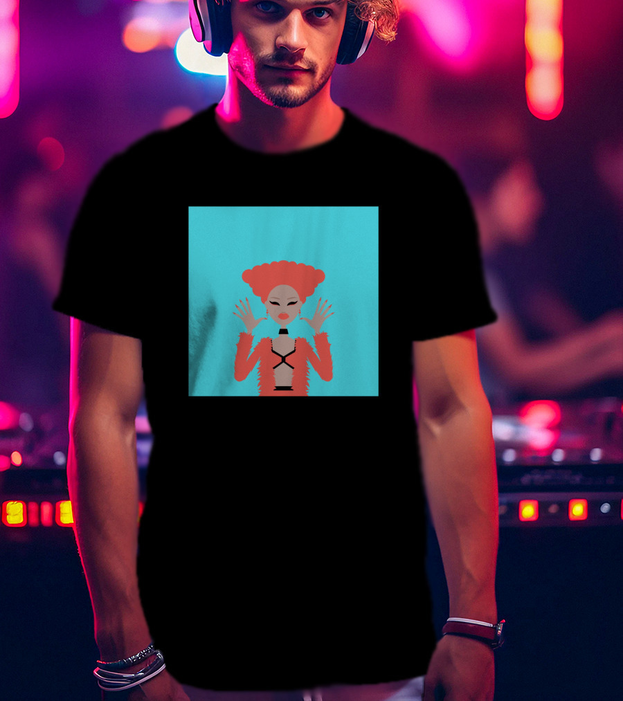 Aja 822963 Fashion Illustration Bold Red Look T-Shirt