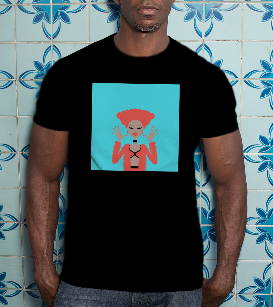 Aja 822963 Fashion Illustration Bold Red Look T-Shirt