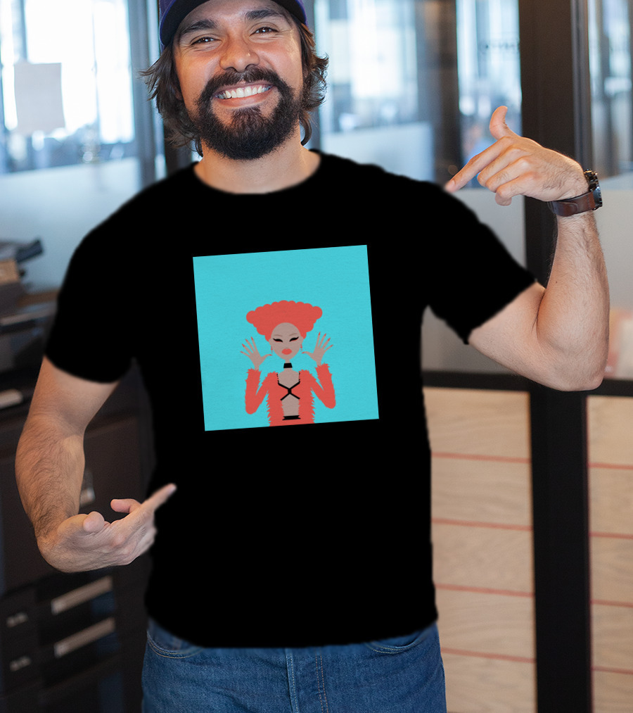 Aja 822963 Fashion Illustration Bold Red Look T-Shirt