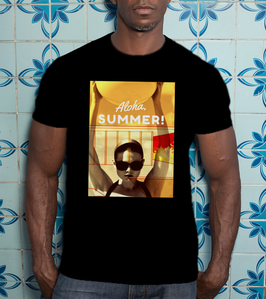 Aloha Summer Beach Ball Sunglasses Retro Vibes T-Shirt