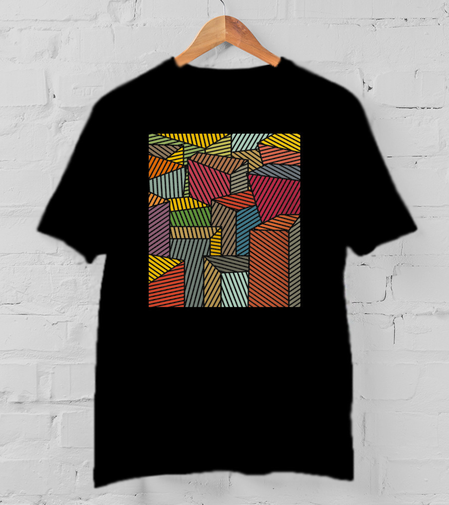 Architexture Remix 995751 Colorful Geometric Blocks T-Shirt