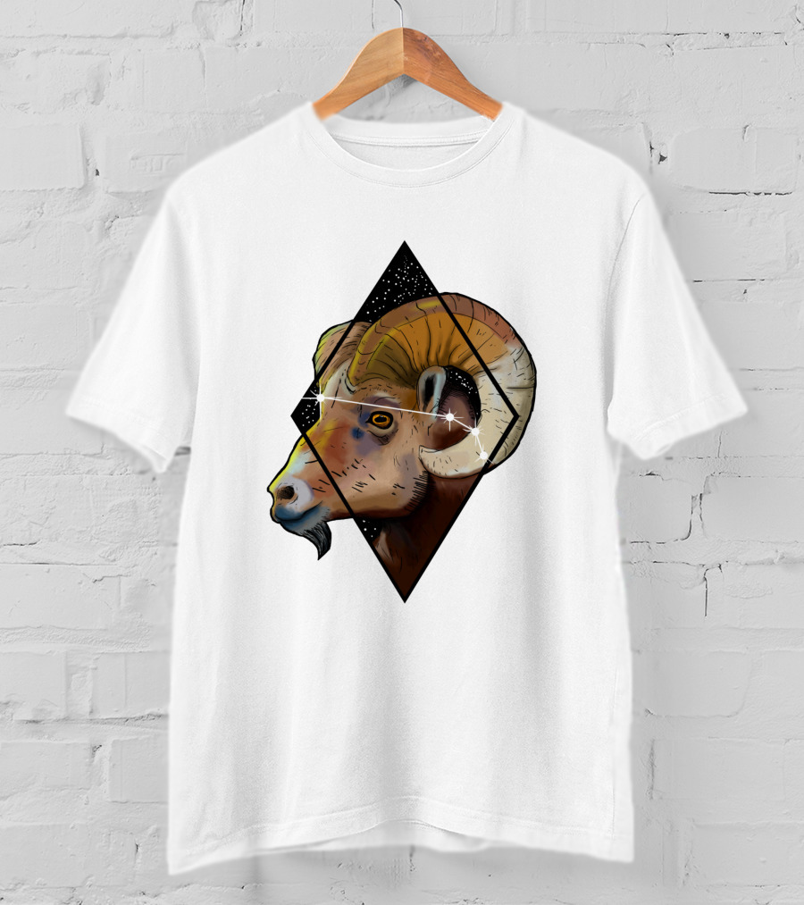 Aries Ram Starry Diamond 1041397 T-Shirt