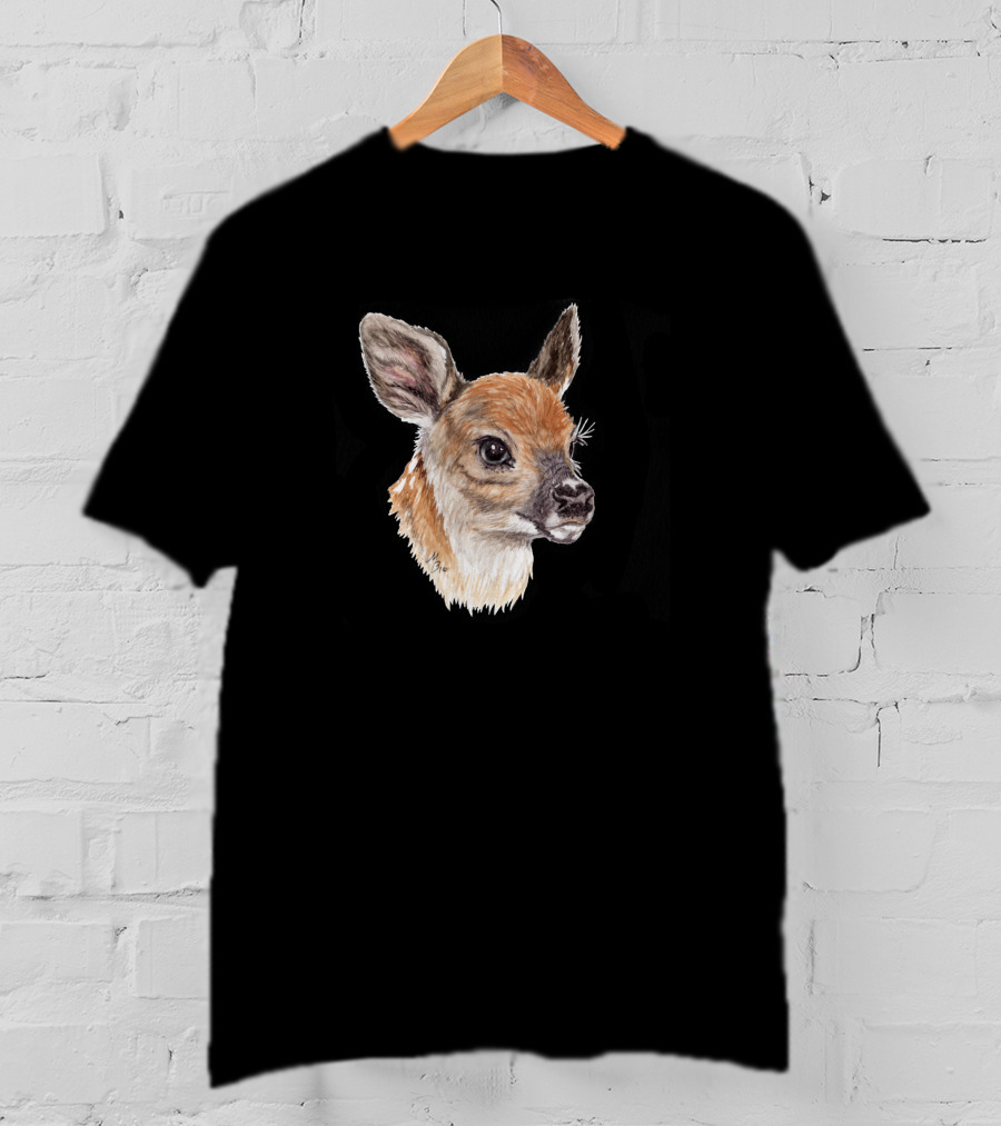 Baby Faces Fawn Wildlife Portrait 442255 T-Shirt