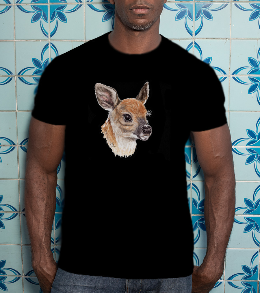 Baby Faces Fawn Wildlife Portrait 442255 T-Shirt