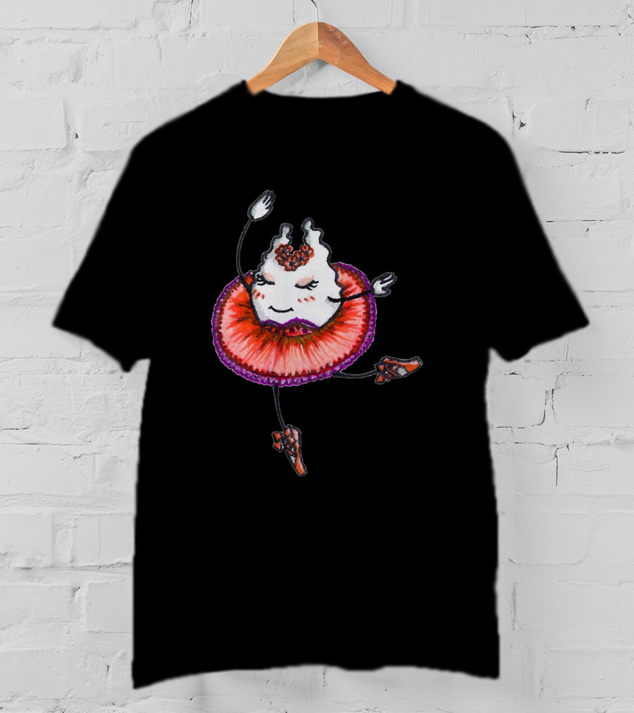Ballerina Ghost In Red Tutu 1056645 T-Shirt