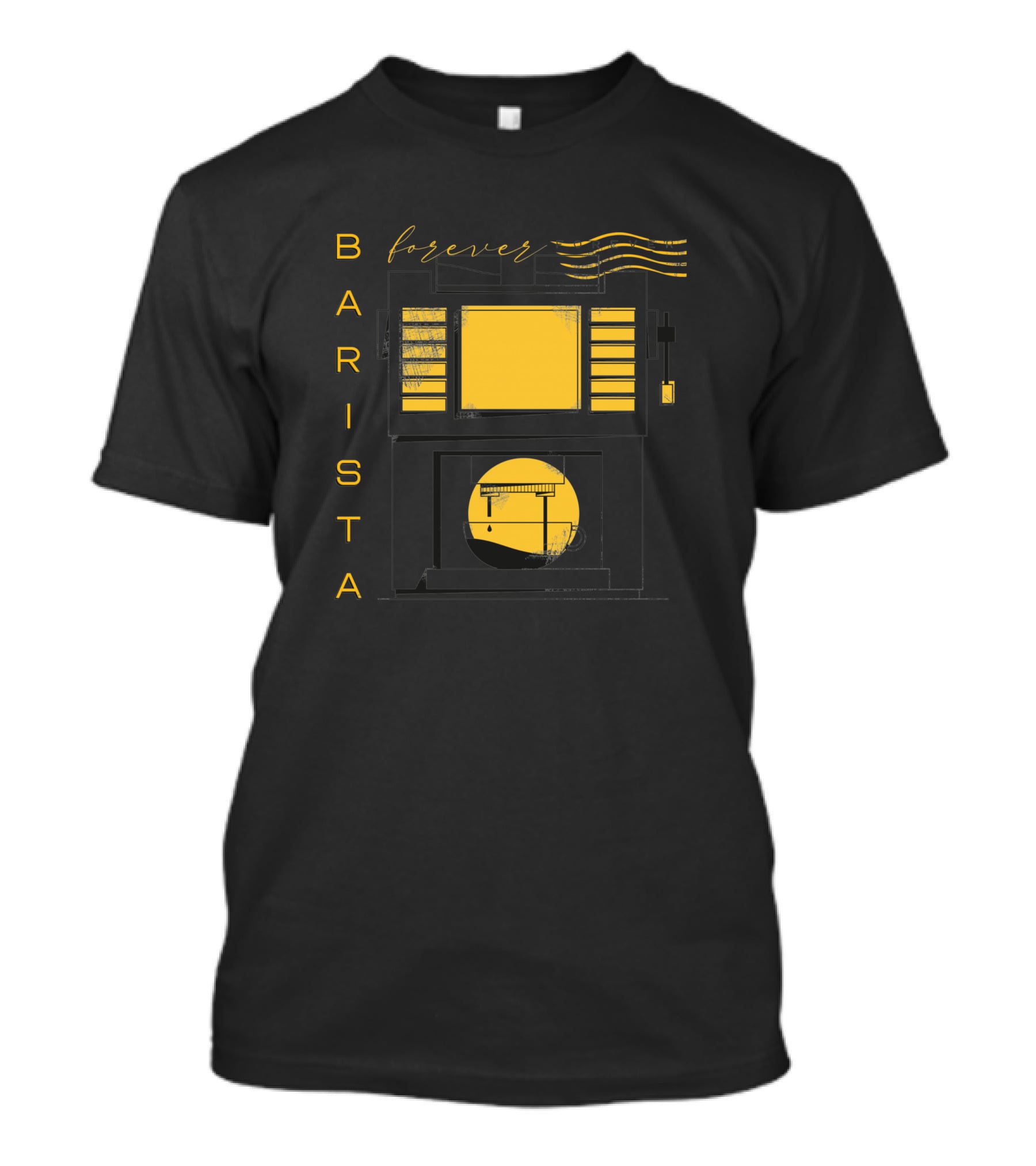 BARISTA Forever Retro Coffee Machine T-Shirt