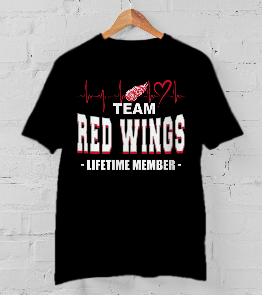 Team Red Wings Lifetime Member Detroit T-Shirt