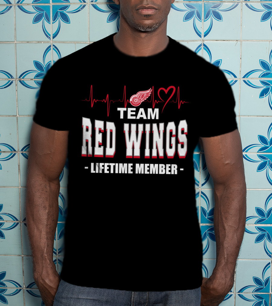 Team Red Wings Lifetime Member Detroit T-Shirt