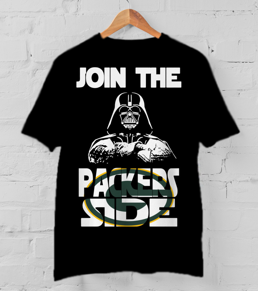 Join The Packers Side Darth Vader Star Wars Green Bay Packers T-Shirt