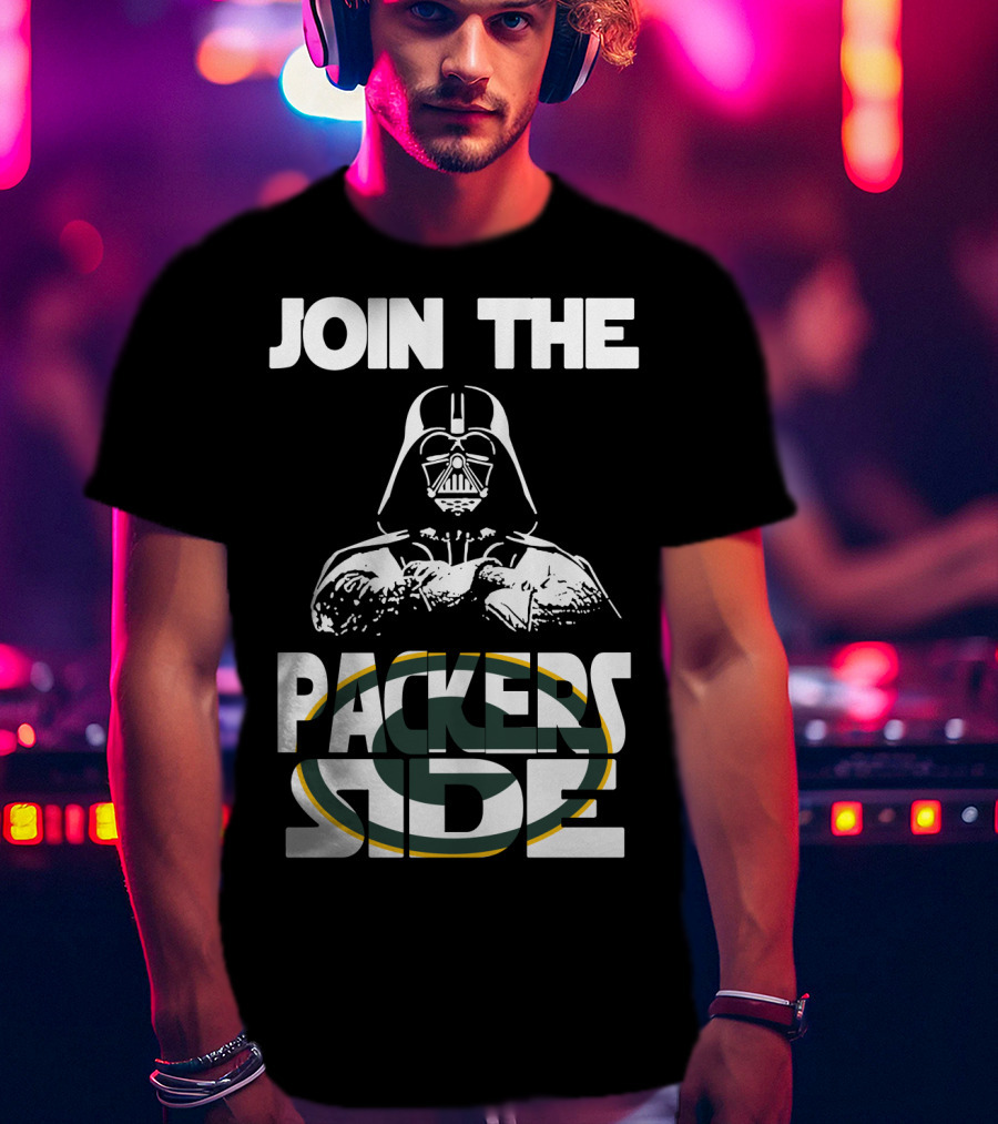 Join The Packers Side Darth Vader Star Wars Green Bay Packers T-Shirt