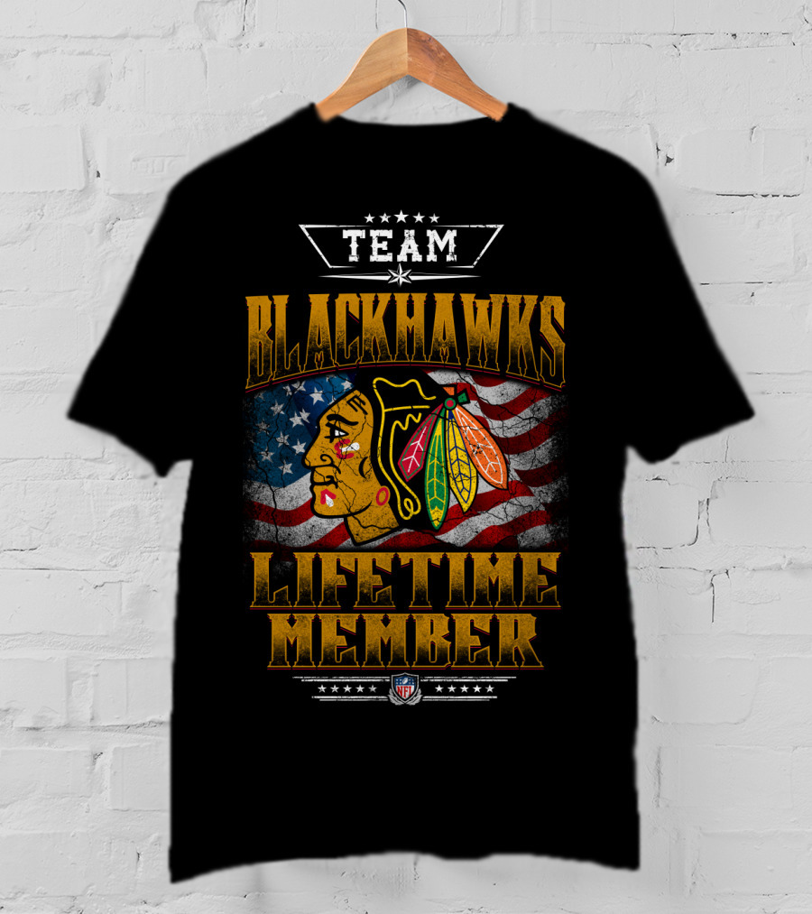 Team Blackhawks Lifetime Member T-Shirt