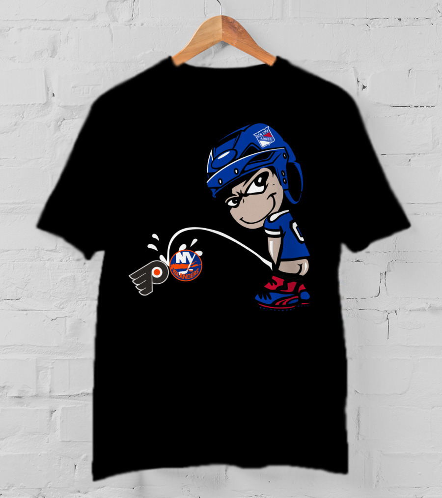 New York Rangers Rivalry Flyers Islanders T-Shirt