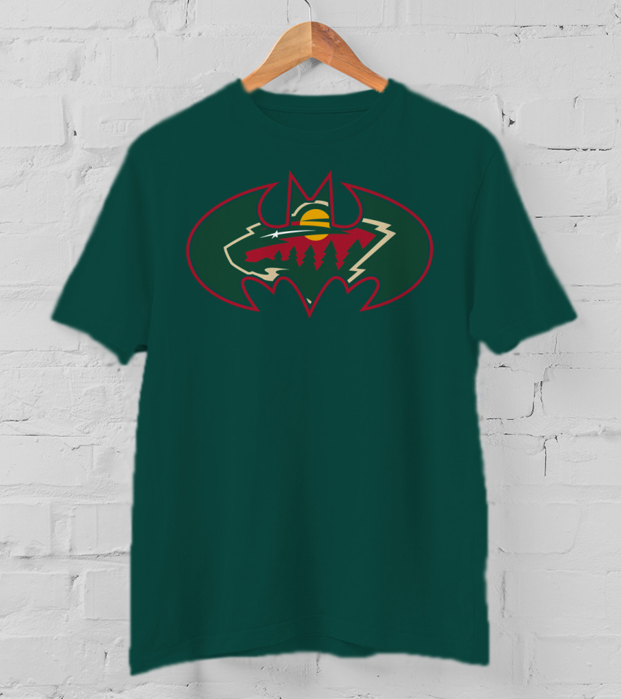 Minnesota Wild Batman Logo Mashup T-Shirt