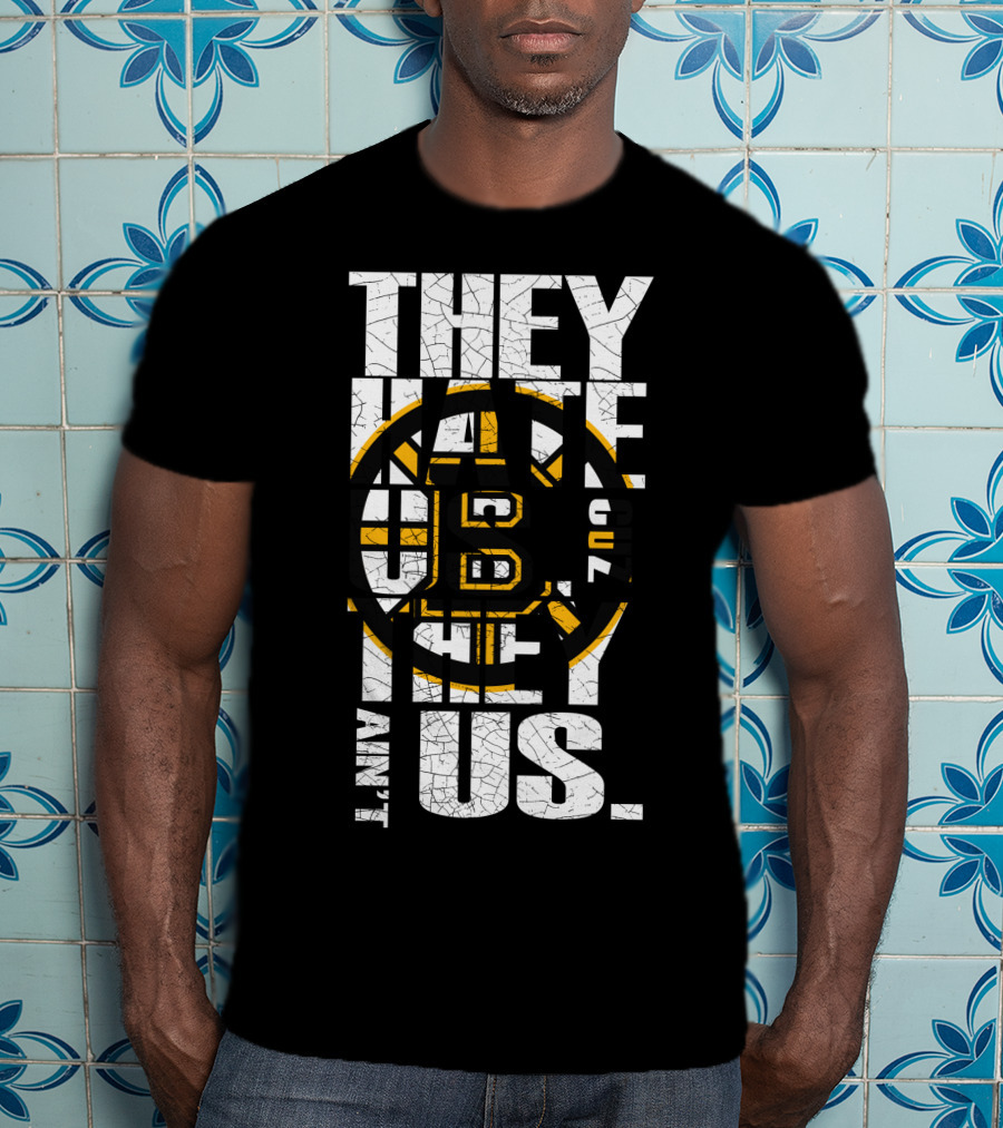 They Hate Us Boston Bruins They Ain't Us T-Shirt