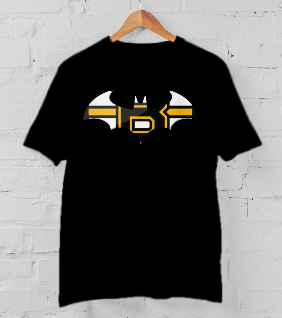 Boston Bruins Bat Symbol Crossover T-Shirt