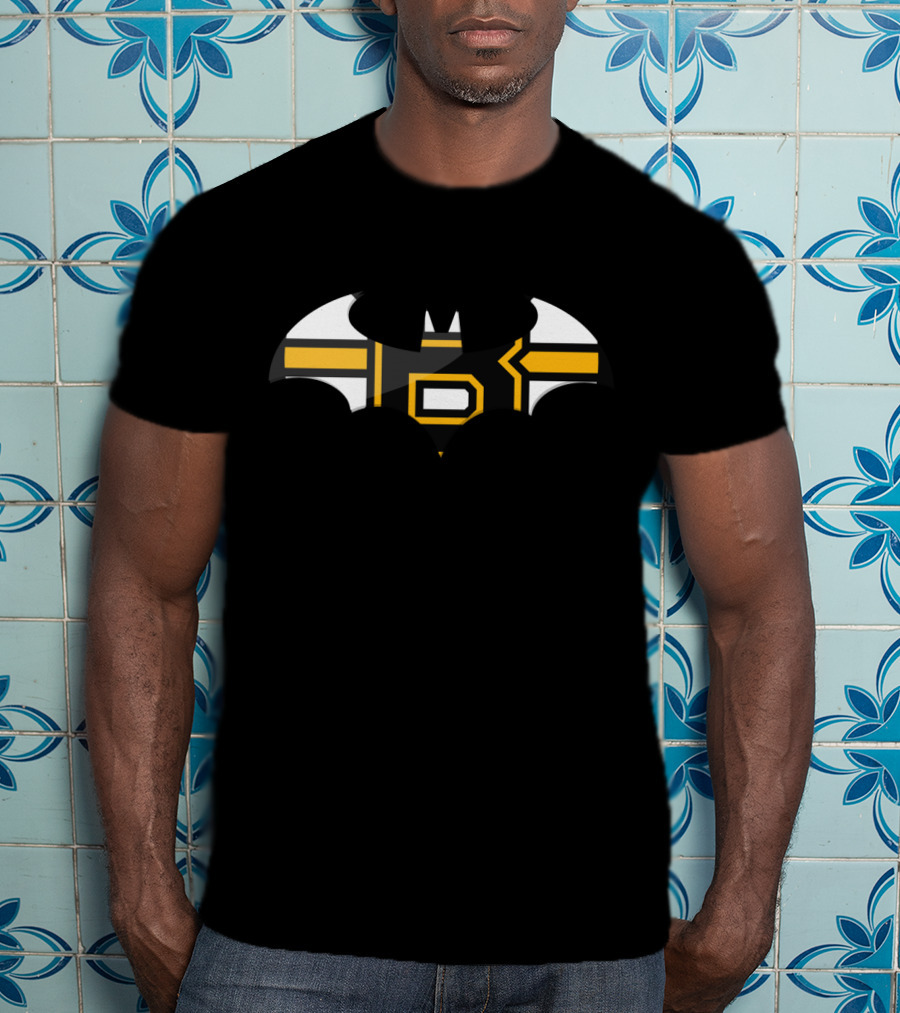 Boston Bruins Bat Symbol Crossover T-Shirt