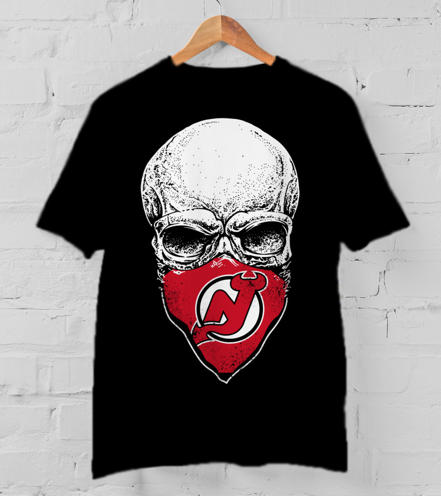 New Jersey Devils Skull Bandana T-Shirt
