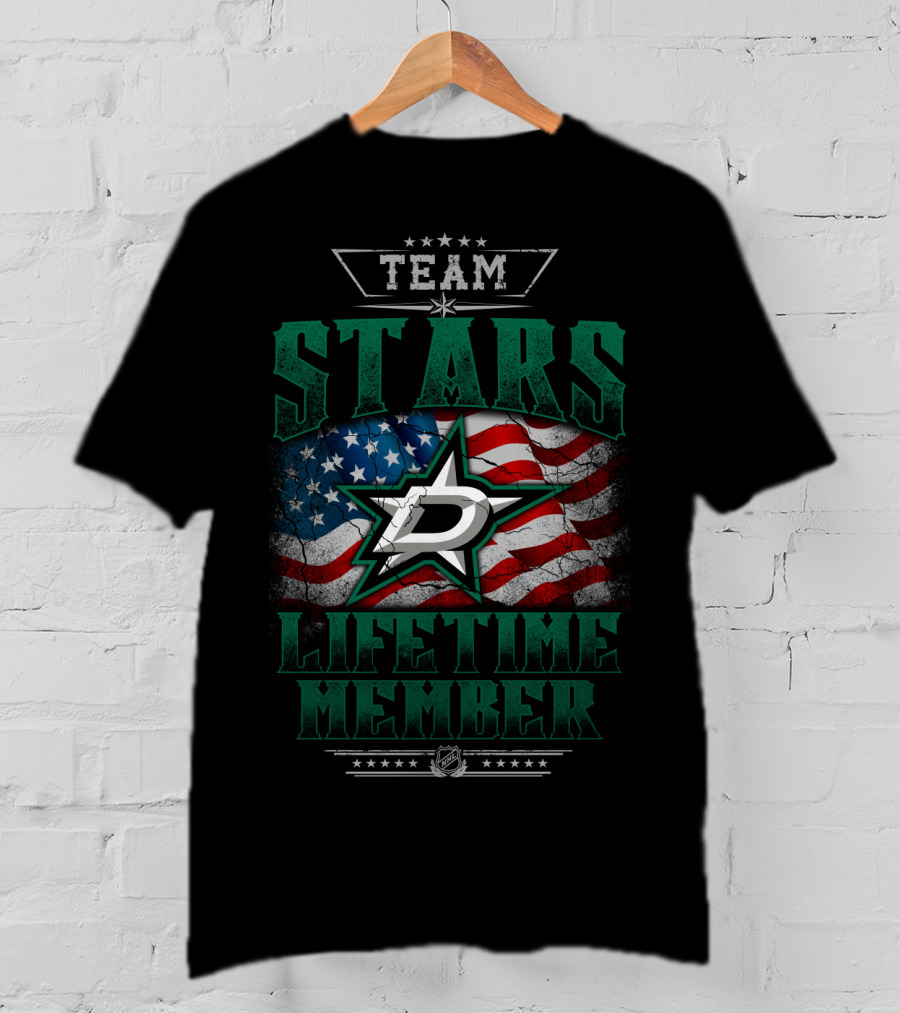 Team Dallas Stars Lifetime Member T-Shirt