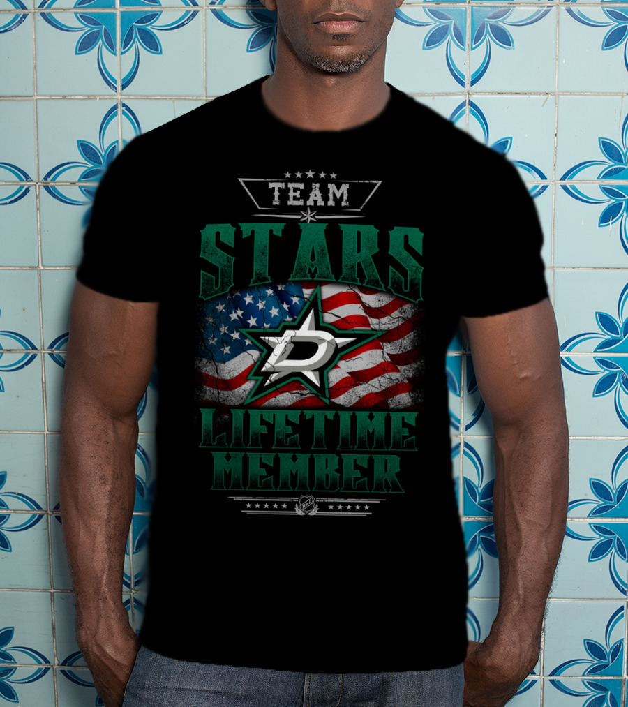 Team Dallas Stars Lifetime Member T-Shirt