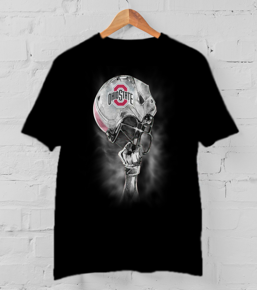 Ohio State Buckeyes Football Helmet And Arm T-Shirt