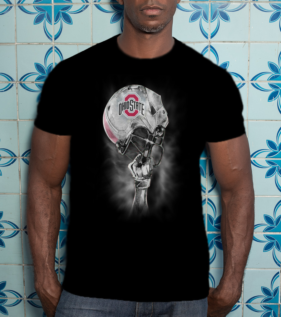 Ohio State Buckeyes Football Helmet And Arm T-Shirt