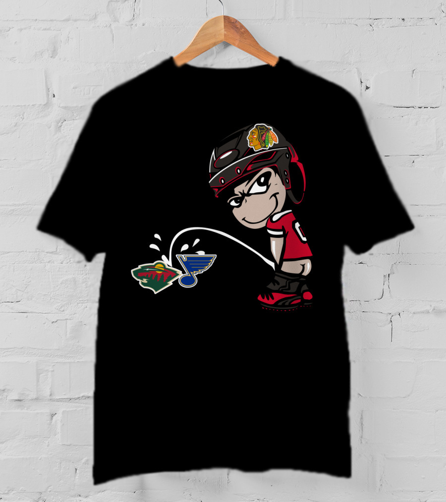 Blackhawks Hockey Rivalry Wild Blues T-Shirt