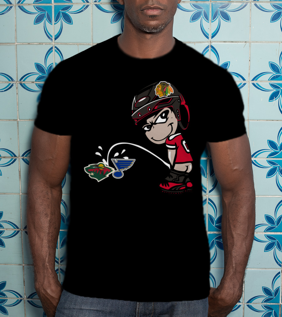 Blackhawks Hockey Rivalry Wild Blues T-Shirt
